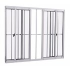 Janela De Alumínio De Correr 100x150cm 4 Folhas 2 Fixa Com Gr