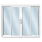 Janela De Alumínio De Correr 100x150cm 4 Folhas 2 Fixas Com V