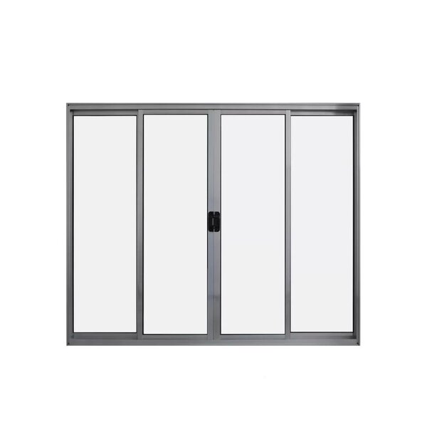 Janela De Alumínio De Correr 100x150cm 4 Folhas Hale Esquadri