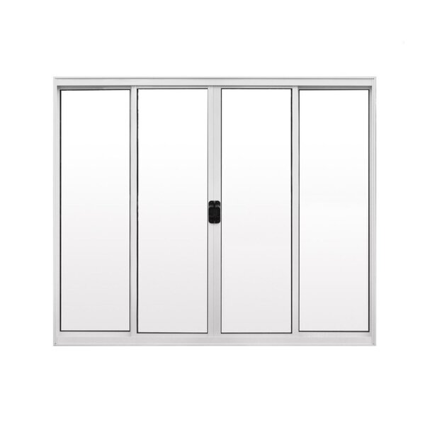 Janela De Alumínio De Correr 100x150cm 4 Folhas Hale Esquadri