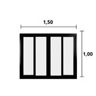 Janela De Alumínio De Correr 100x150cm 4 Folhas Suprema Hale