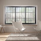 Janela De Alumínio De Correr 100x150x12 3 Folhas Móveis Vidro