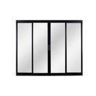 Janela De Alumínio De Correr 100x150x6cm 4 Folhas Vidro Liso