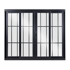 Janela De Alumínio De Correr 100x150x8cm 4 Folhas Vidro Liso