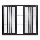 Janela De Alumínio De Correr 100x150x8cm 4 Folhas Vidro Liso