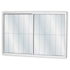 Janela De Alumínio De Correr 120x120cm 2 Folhas Com Grade E V