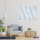 Janela De Alumínio De Correr 120x120cm 4 Folhas 2 Fixas Com V