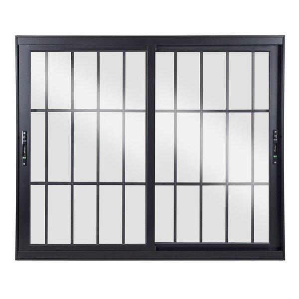 Janela De Alumínio De Correr 120x120x10cm 2 Folhas Móveis Vid