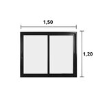 Janela De Alumínio De Correr 120x150cm 2 Folhas Suprema Hale