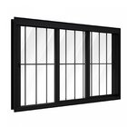 Janela De Alumínio De Correr 120x150cm 3 Folhas Com Grade Luc