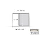 Janela De Alumínio De Correr 120x150cm 3 Folhas Com Grade Luc