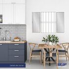 Janela De Alumínio De Correr 120x150cm 4 Folhas 2 Fixas Com G