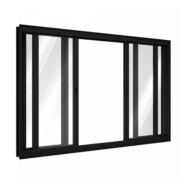 Janela De Alumínio De Correr 120x150cm 4 Folhas Lucasa Alumín