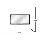 Janela De Alumínio De Correr 120x150x10cm 3 Folhas Móveis Vid