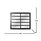 Janela De Alumínio De Correr 120x150x8cm 2 Folhas Móveis Com