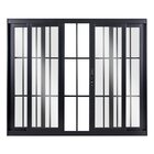 Janela De Alumínio De Correr 120x150x8cm 4 Folhas Vidro Liso