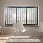 Janela De Aluminio De Correr 120x200cm 3 Folhas Com Vidro Lis