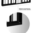 Janela De Alumínio De Correr 2 Folhas Móveis E 2 Folhas Fixas