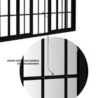 Janela De Alumínio De Correr 2 Folhas Móveis E 2 Folhas Fixas