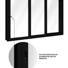 Janela De Alumínio De Correr 3 Folhas Móveis 100x150cm Lucasa