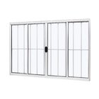 Janela De Aluminio De Correr Central 100x150cm 4 Folhas Com G