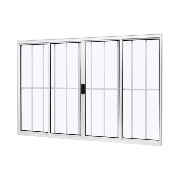 Janela De Aluminio De Correr Central 100x150cm 4 Folhas Com G