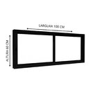 Janela De Alumínio De Correr Lateral 2 Folhas Móveis 60x100cm