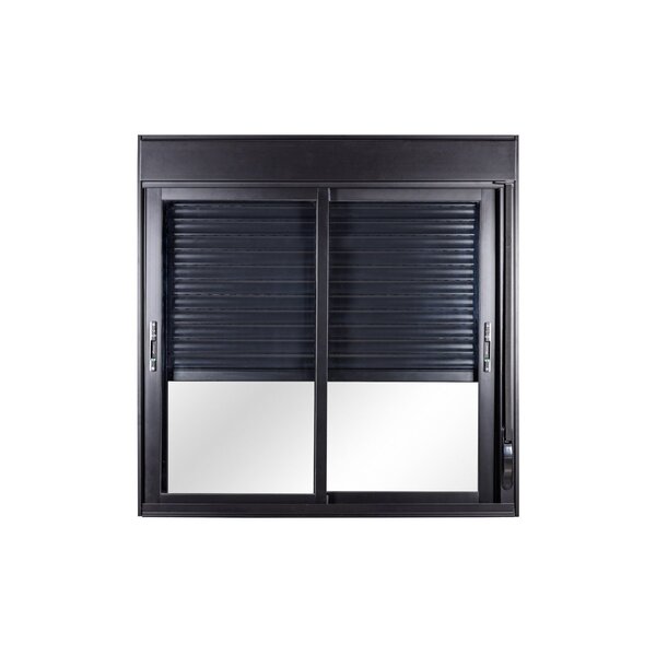 Janela De Alumínio De Correr Persiana Manual 100x120x12cm 2 F