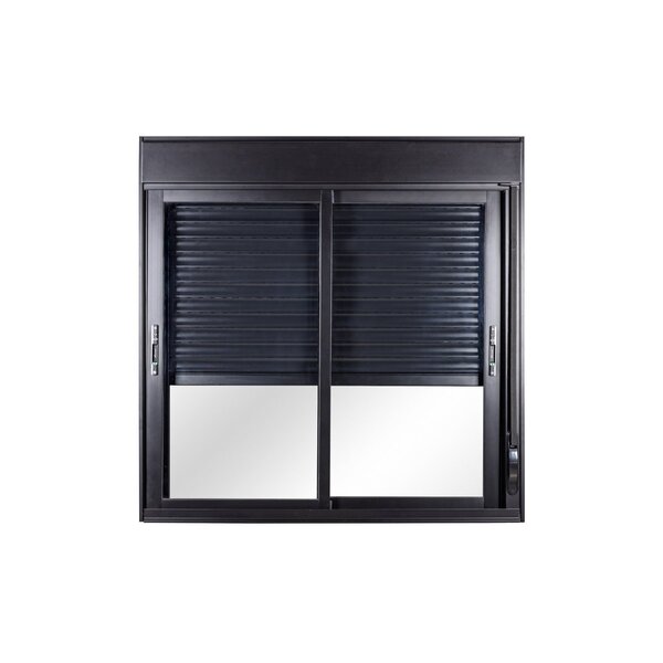 Janela De Alumínio De Correr Persiana Manual 120x200x12cm 2 F