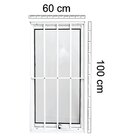 Janela De Alumínio Maxim Ar 100x60cm Com Grade Lux Esquadrias