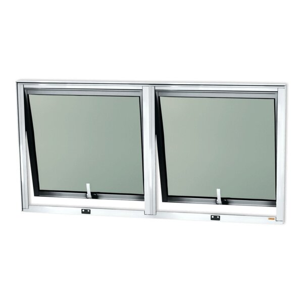 Janela De Alumínio Maxim-ar 2 Seções 60x120cm Vidro Mini Bore