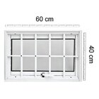 Janela De Alumínio Maxim Ar 40x60cm Com Grade Lux Esquadrias