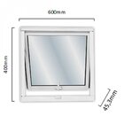 Janela De Alumínio Maxim-ar 40x60cm Com Vidro Liso Soft Mgm B