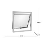 Janela De Aluminio Maxim-ar 50x50cm 1 Secção Topsul Preto