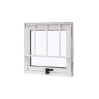 Janela De Alumínio Maxim-ar 50x50cm Com Grade E Vidro Liso Cr