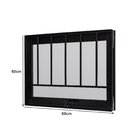 Janela De Alumínio Maxim-ar 60x60cm Com Grade E Vidro Boreal