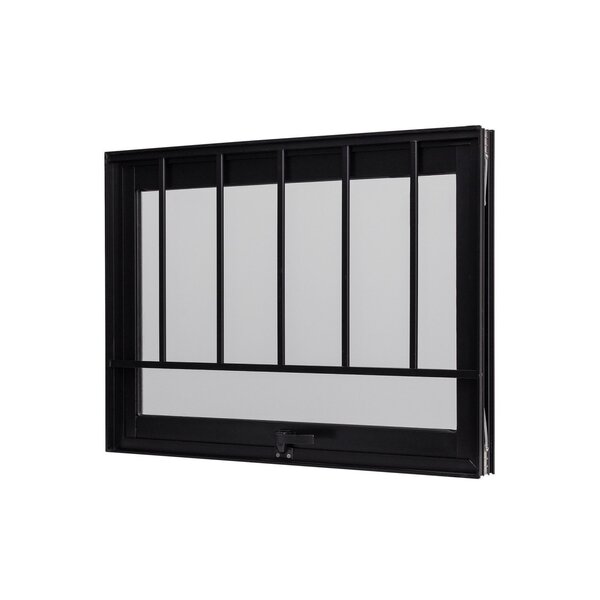 Janela De Alumínio Maxim-ar 60x60cm Com Grade E Vidro Boreal