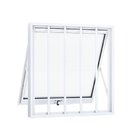 Janela De Aluminio Maxim-ar 60x60cm Com Grade E Vidro Lucasa
