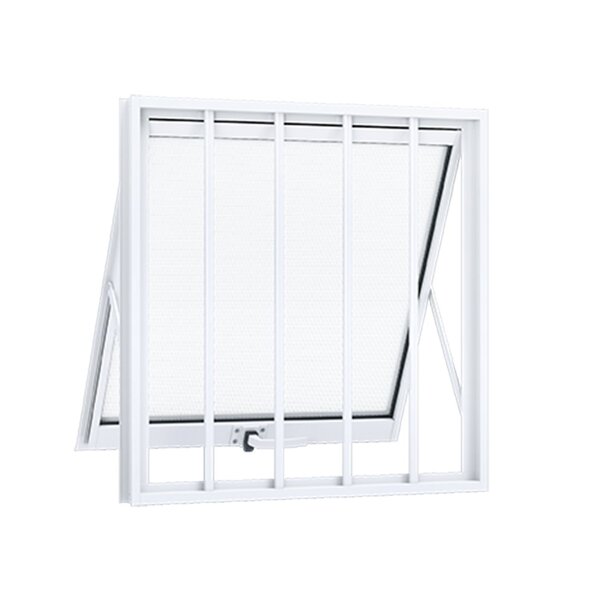 Janela De Aluminio Maxim-ar 60x60cm Com Grade E Vidro Lucasa