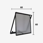 Janela De Alumínio Maxim Ar 60x60cm Hale Esquadrias Preto