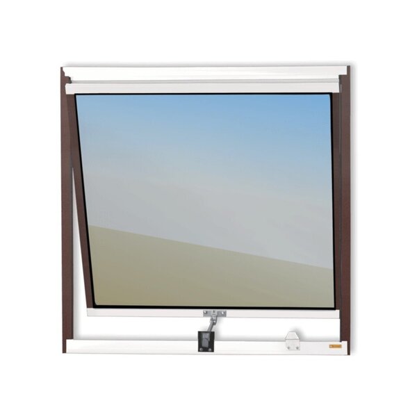 Janela De Alumínio Maxim-ar 60x80cm Vidro Espelhado Plus Brim