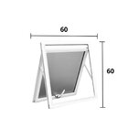 Janela De Alumínio Maxim Ar 60x 60cm Suprema Hale Esquadrias