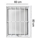Janela De Alumínio Maxim Ar 80x60cm Com Grade Lux Esquadrias