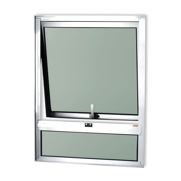 Janela De Alumínio Maxim-ar Com Bandeira 80x80cm Vidro Mini B