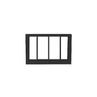 Janela De Aluminio Maximo - Ar 40x60cm 1 Seção Com Grade Soft