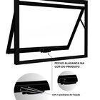 Janela De Alumínio Máximo Ar 60x80cm Lucasa Ideale Preto