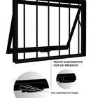 Janela De Alumínio Maximo Ar Com Grade 60x60cm Lucasa Ideale