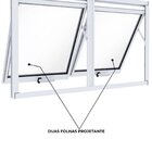 Janela De Alumínio Máximo Ar Duplo Horizontal 60x100cm Lucasa