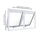 Janela De Alumínio Máximo Ar Duplo Horizontal 60x100cm Lucasa