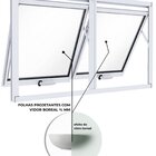 Janela De Alumínio Máximo Ar Duplo Horizontal 60x100cm Lucasa